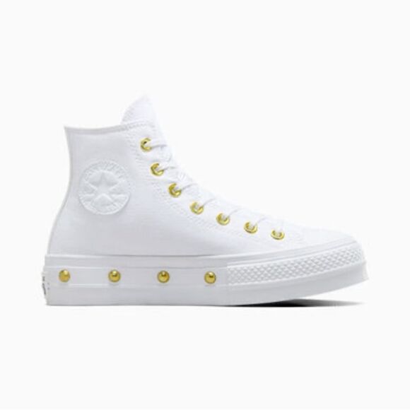 Converse Chuck Taylor All Star Lift Platform Star Studded Sneakers Shoes Size 8 - Picture 9 of 16